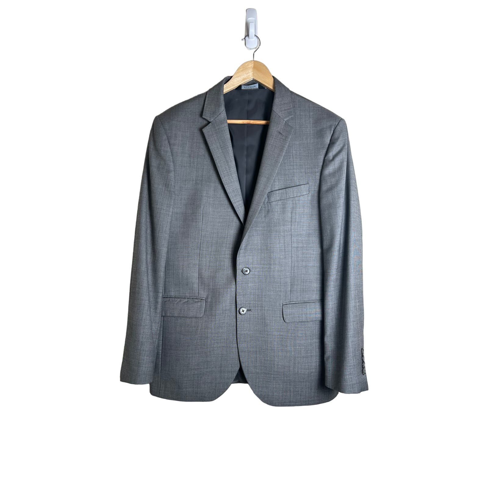 Jos. A. Bank Traveler Slim Fit Men’s Gray Wool Suit Jacket 42 Regular Fc0J4sLnu