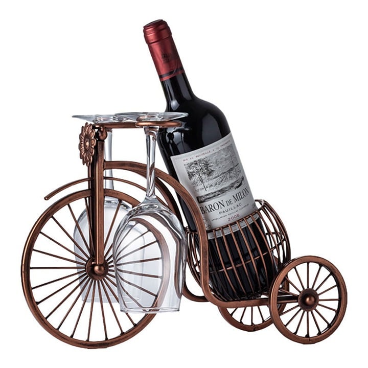Vintage European-Style Carriage Wine Rack - Perfect for Living Room Decoration 08CCDufBi