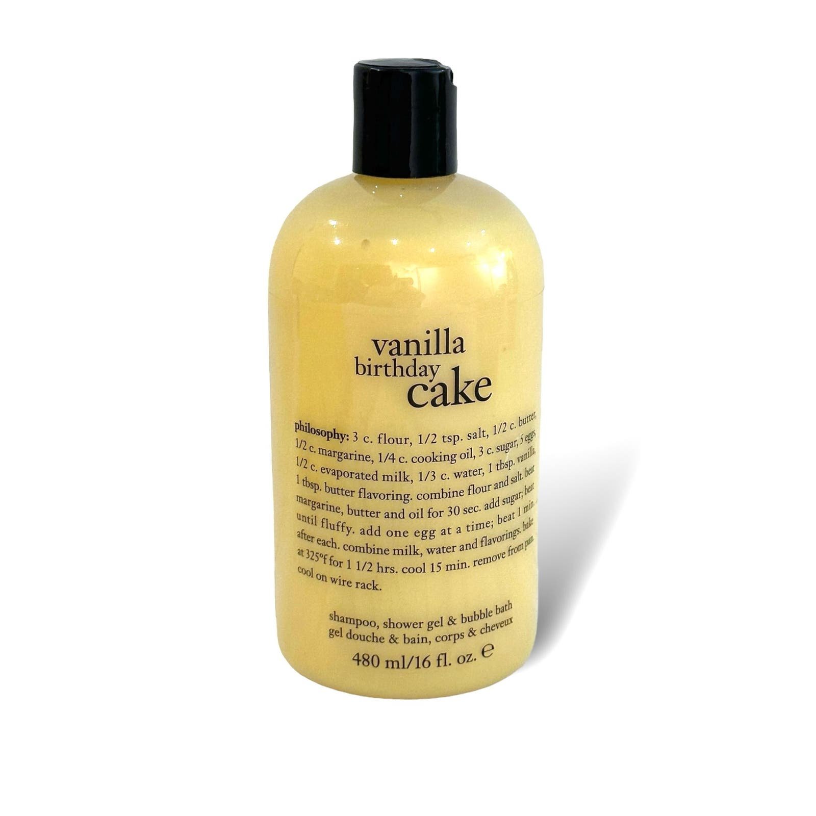 Philosophy Vanilla Birthday Cake Shampoo Shower Gel Bubble Bath Sealed 16 oz 1gp6eYOmL