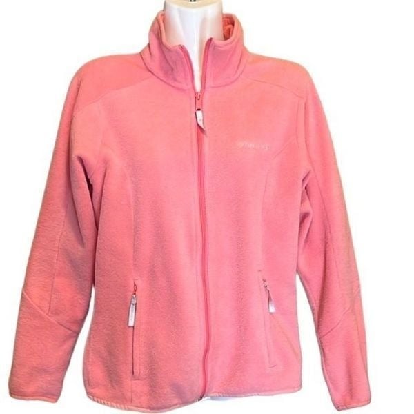 Columbia womens jacket fleece zip front Small two zippered pockets logo’d front f9568DzJE