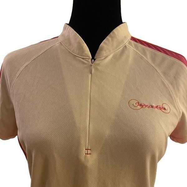 Cannondale Women’s White, Pink, and Orange Cycling Jersey Top Size Large FIZ2CNeiQ