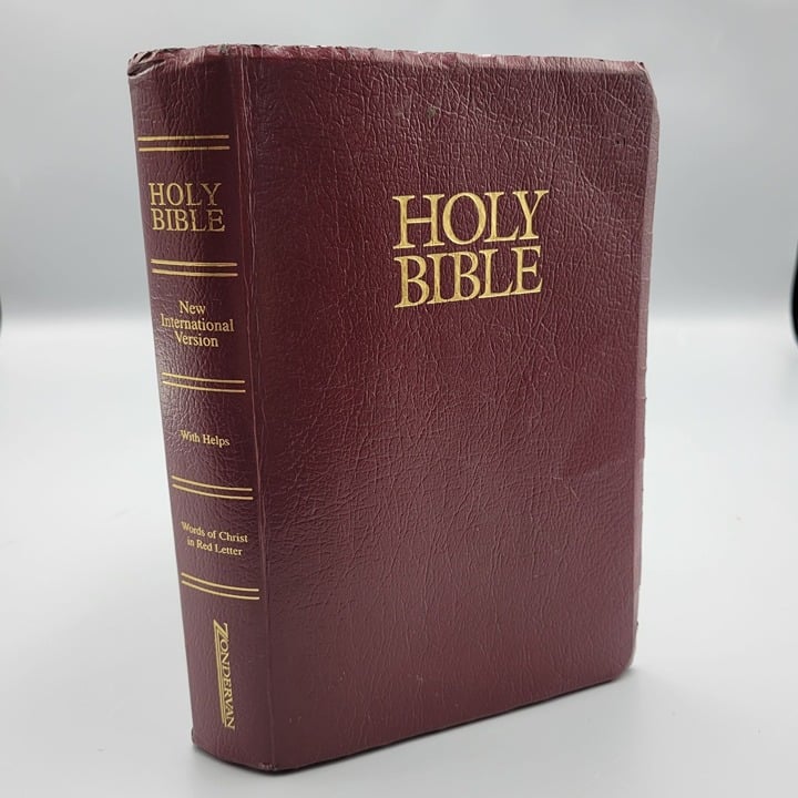 Vintage 2001 Holy Bible NIV with Helps Red Letter Versi