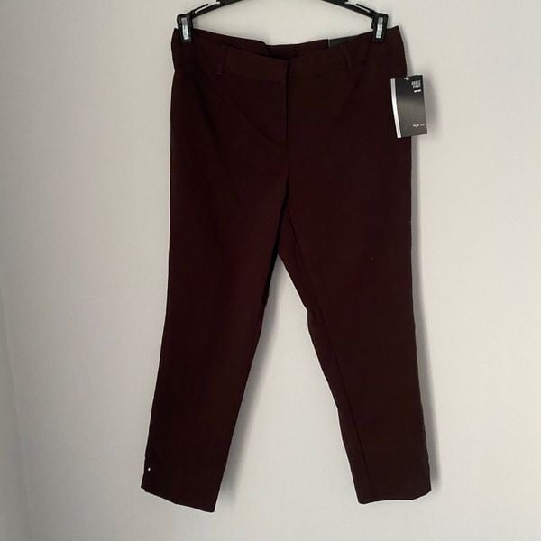 Style & Co Women’s Mid Rise Ankle Pants size 8P Brown E7gbbfcgd