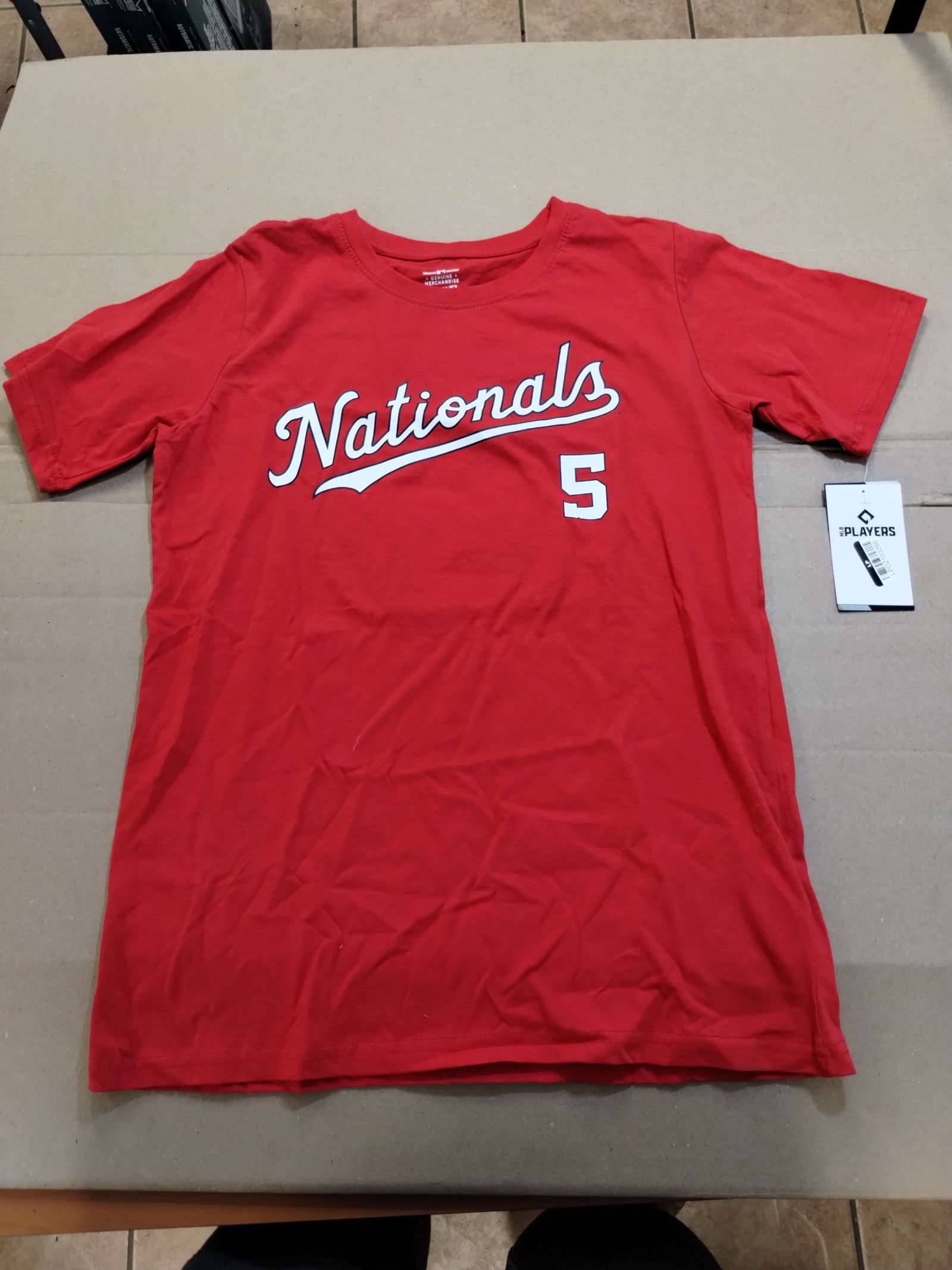 Washington Nationals MLB baseball Abrams #5 t-shirt boy
