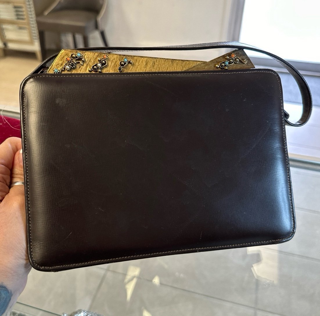 Vintage brown Rosart purse 1SGBidt8S