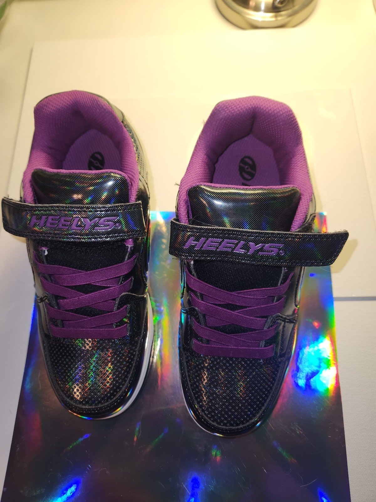 Purple and black youth heelys size 5 heeleys women´s 6.5 heelies ets2XlMpJ