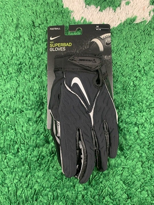 Nike Superbad 6.0 Football Gloves Black White Men’s Size Medium NEW 7lojelMzu