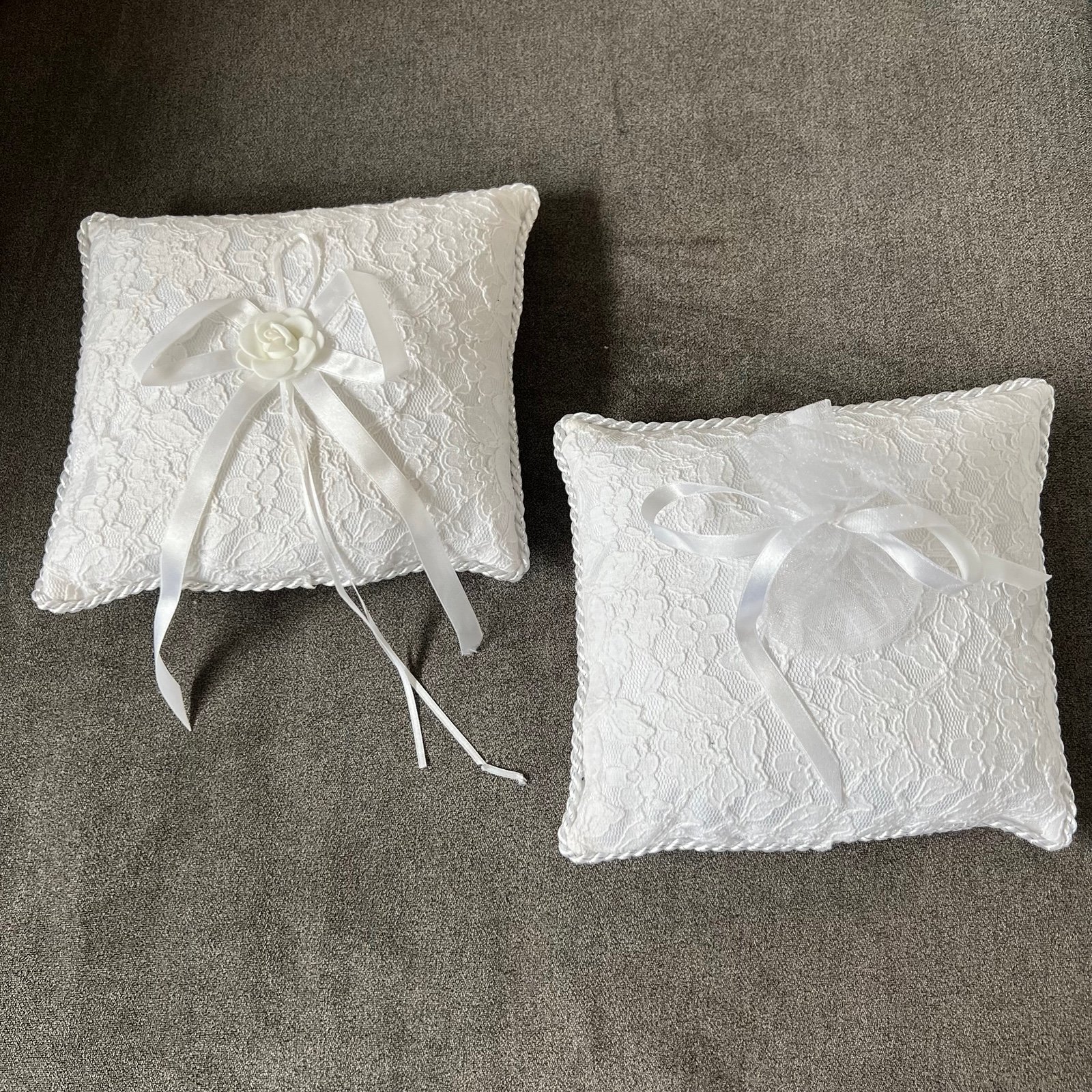 Wedding Ringbearer Pillows - Set of 2 FxAkhCmmq