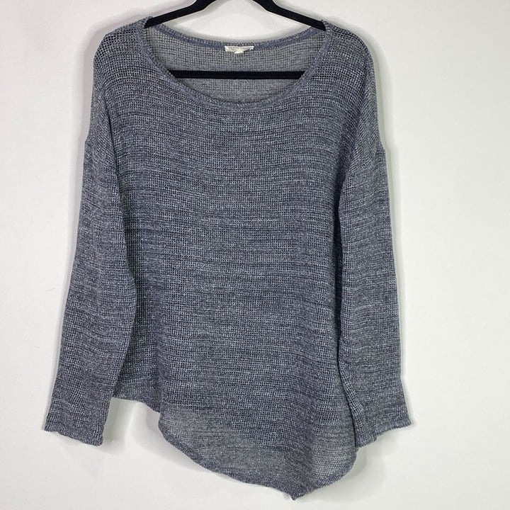 Eileen Fisher Melange Cotton Mesh Asymmetrical Top Women´s Size Medium e1CUCLpva
