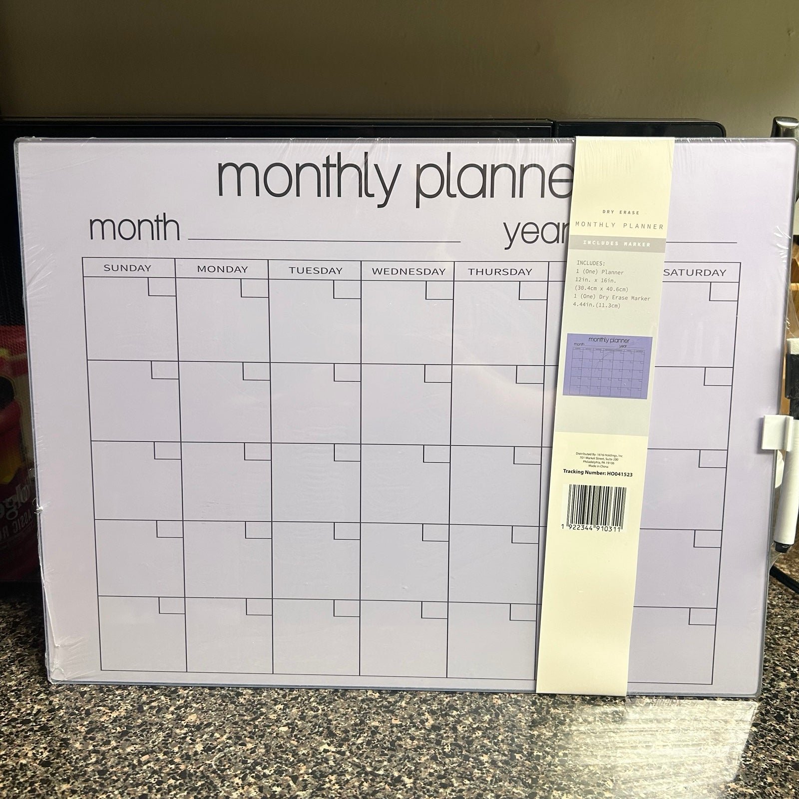 Dry Erase Glass Monthly Calendar Organization Office Do