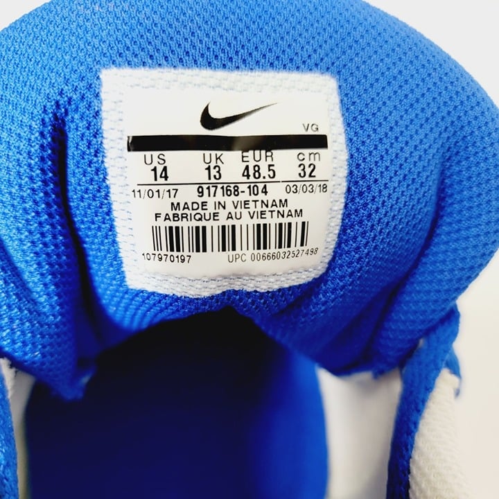 Nike Vapor Fast Flex Mens Cleats Size 14 White Blue Green 917-168-104 fhU8xdBMp