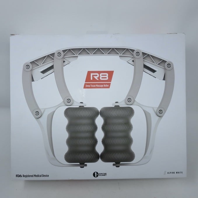 Roll Recovery R8 Deep Tissue Muscle Rehab Massage Roller Alpine White 9BvdflqSU