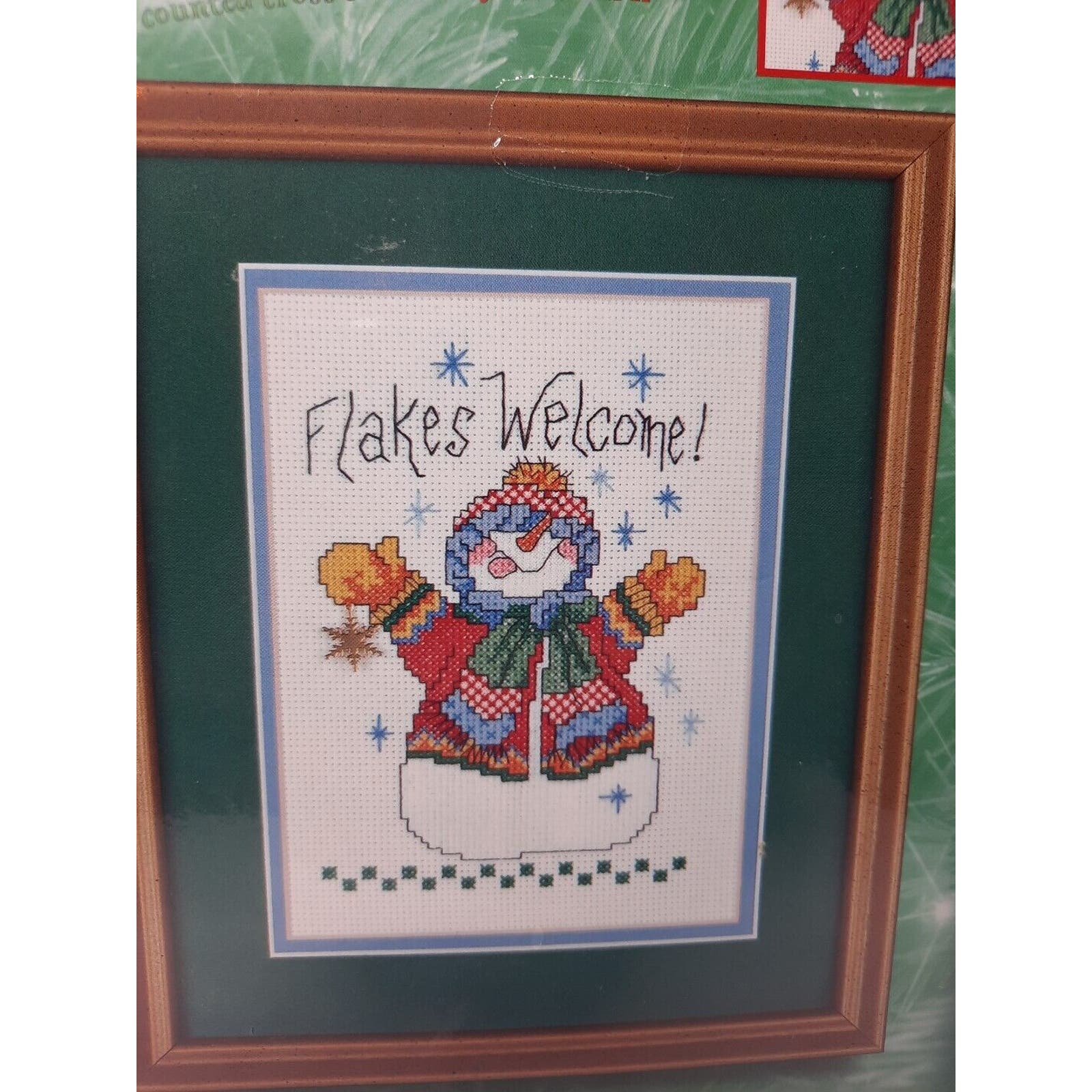 Xpressions by Bucilla Counted Cross Stitch Kit Flakes Welcome 84241 Snowman 5x7 bbUJzl05Z