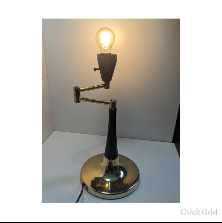 Vintage Mid Century Modern Swing Arm Table Lamp cjDFC1HEx
