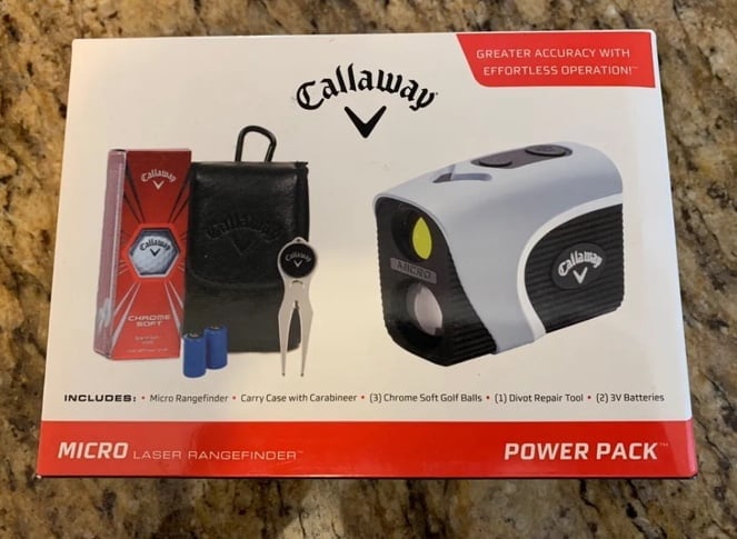 New! Callaway Golf Micro Laser Rangefinder Power Pack. 