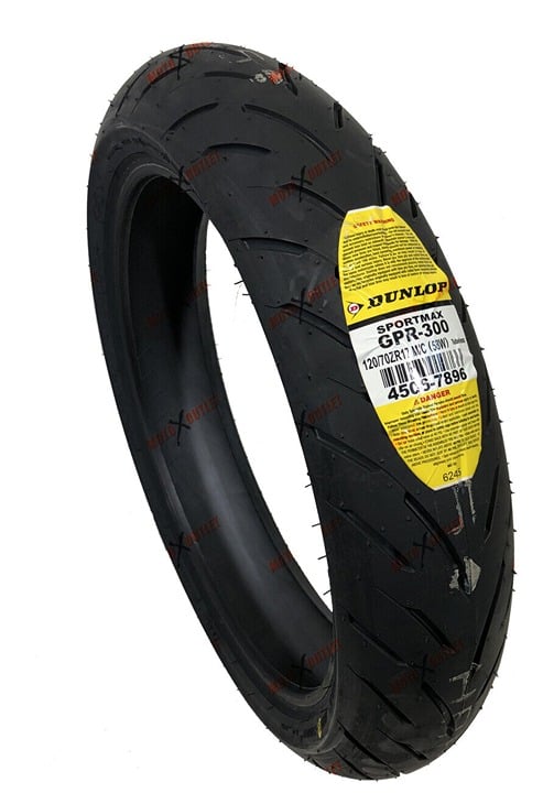 [SALE 15%] Dunlop 120/70ZR17 GPR 300 120 70 17 Front Motorcycle tire 45067896 3sbqIras0