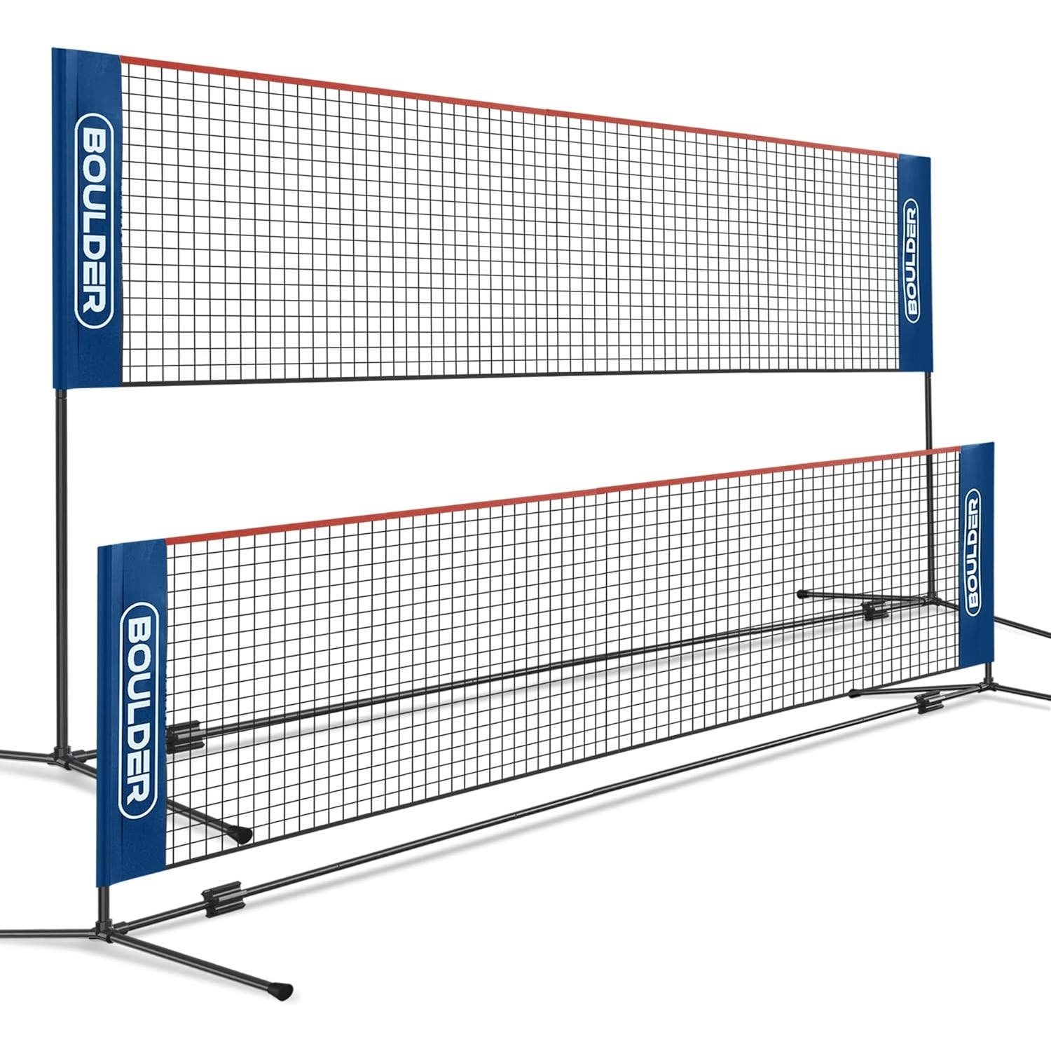 Boulder Badminton Pickleball Net - Adjustable Portable 