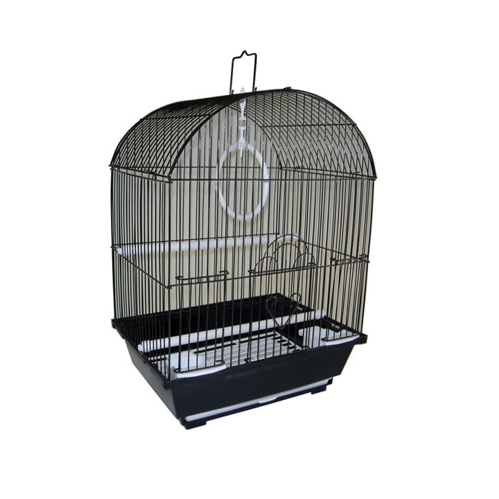 1304BLK Round Top Style Bird Cage-ADWA9 ExP8yzZSm
