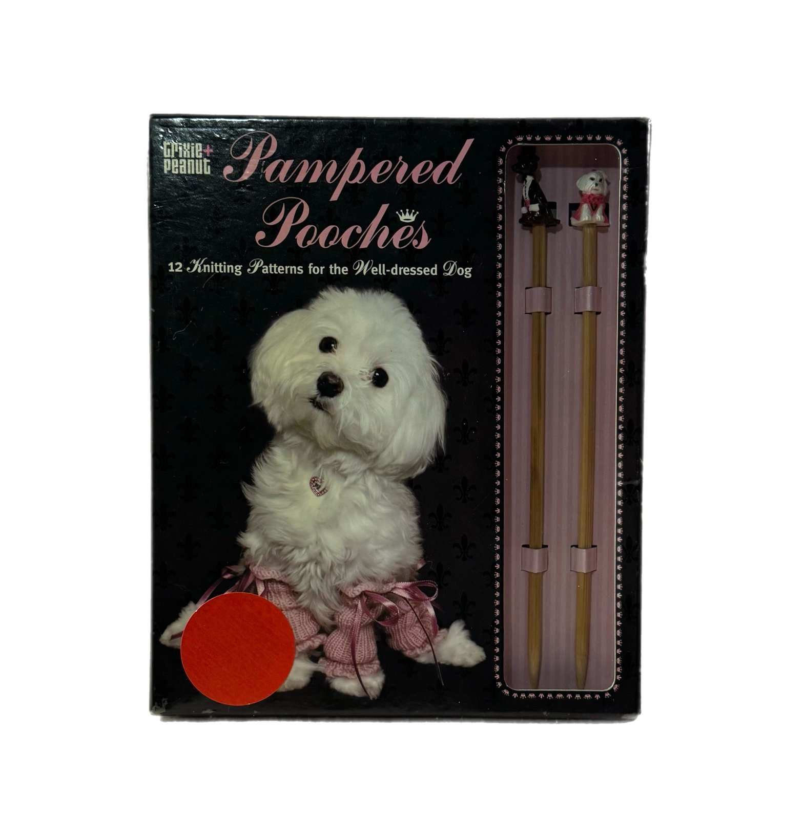 Pampered Pooches Knitting Kit Pattern Book Wooden Needles Dogs NWOT CNKdJGP64