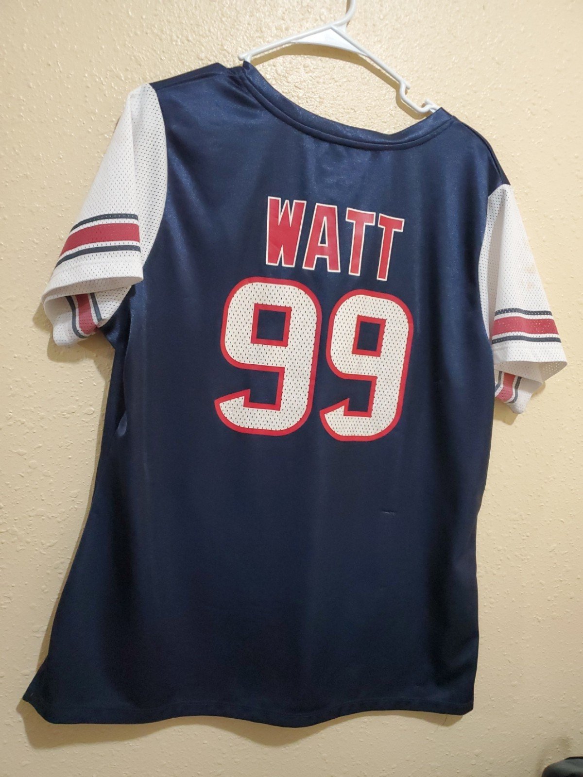 JJ WATT #99 Houston Texans Team Apparel Navy Jersey Women´s Size XXL FeUperR3r