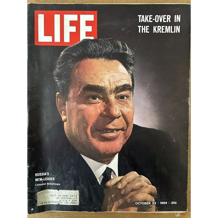 Vintage LIFE Magazine October 23, 1964 - Leonid Brezhne
