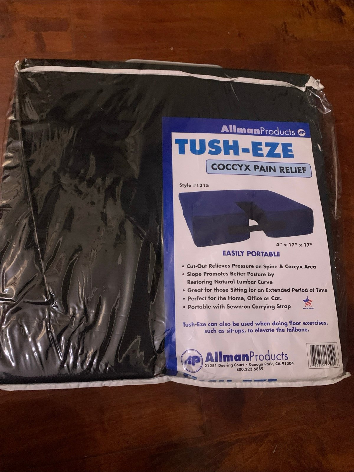 Allman Tush-Eze Cushion Coccyx Pain Relief 4