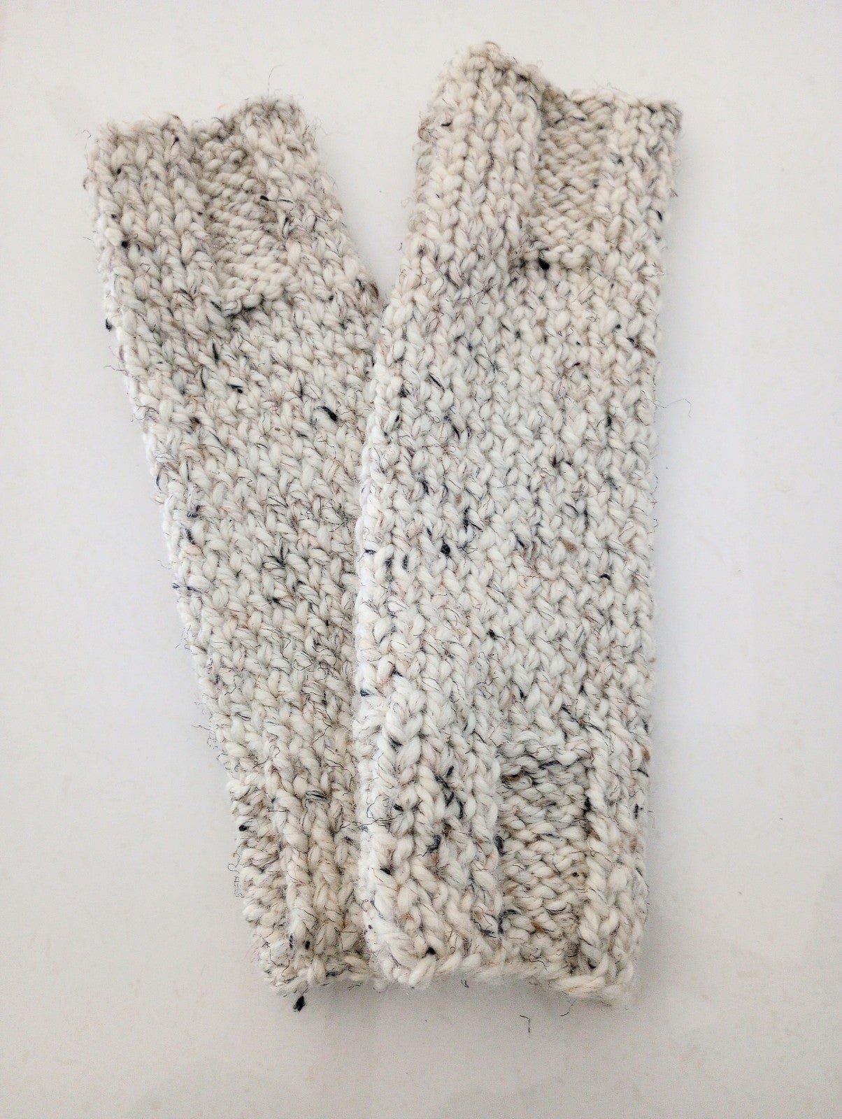 Hand Knit leg/arm warmers NEW for winter beige FUN5xwBa