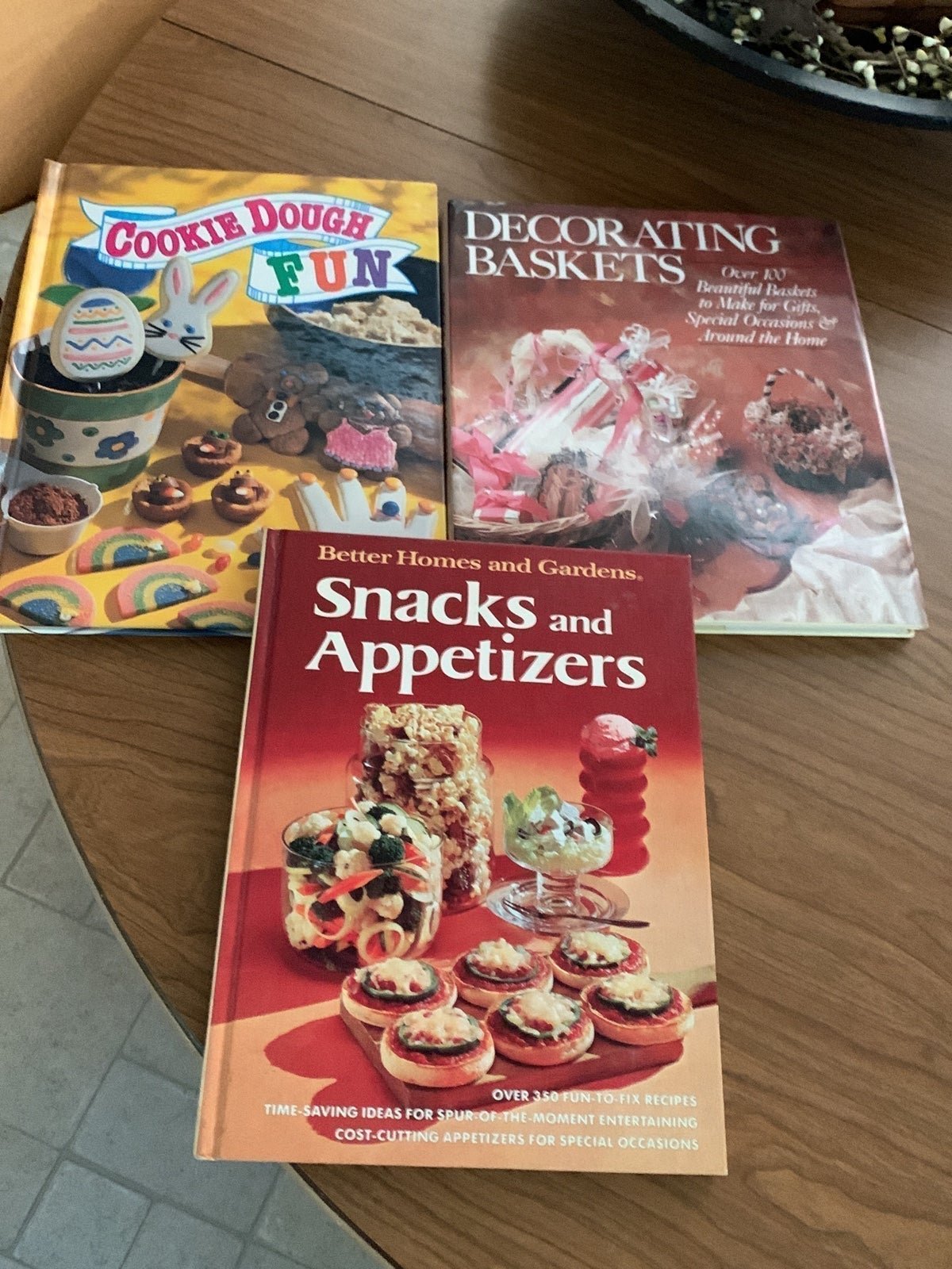 Free shipping Three vintage books for cookies, appetize