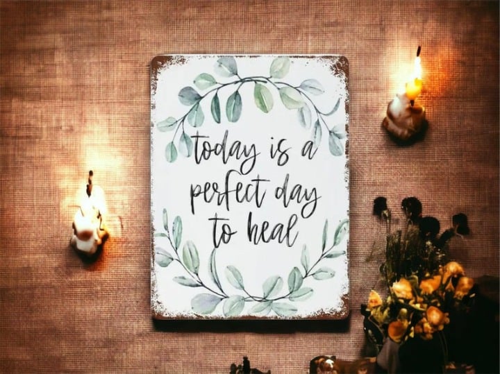 Vintage Tin Sign | Today It´s a Perfect Day to Hea