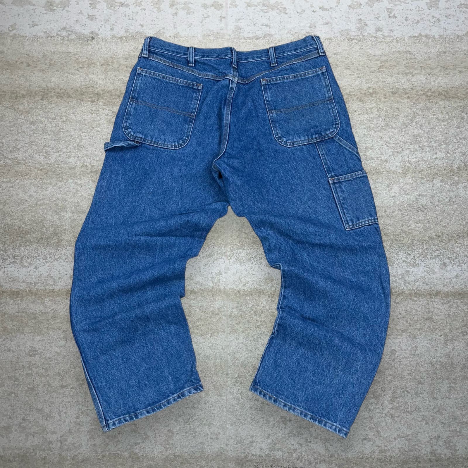 Rustler Carpenter Jeans Baggy Fit Medium Wash Denim Ess