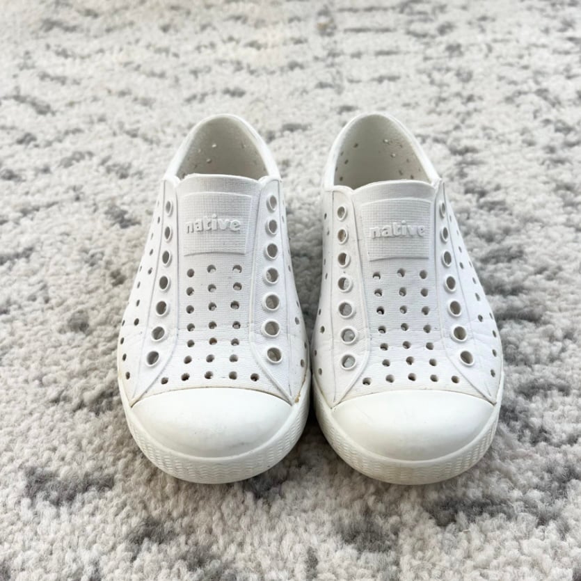 Toddler White Native Shoes 8C GIbCuBdLK