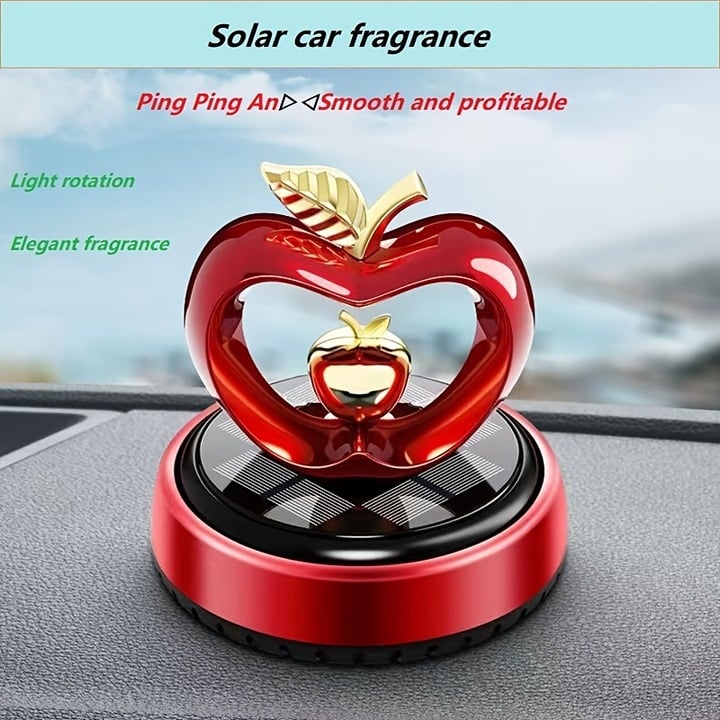 Solar Car Heart-shaped Aromatherapy Car Ornaments Perfume Seat Center Console E1lNULkfY