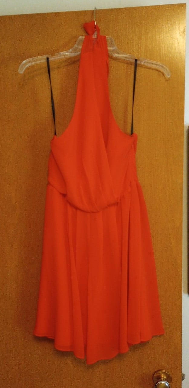 Bebe Red Halter Top Mini Dress aFhcQZi2t