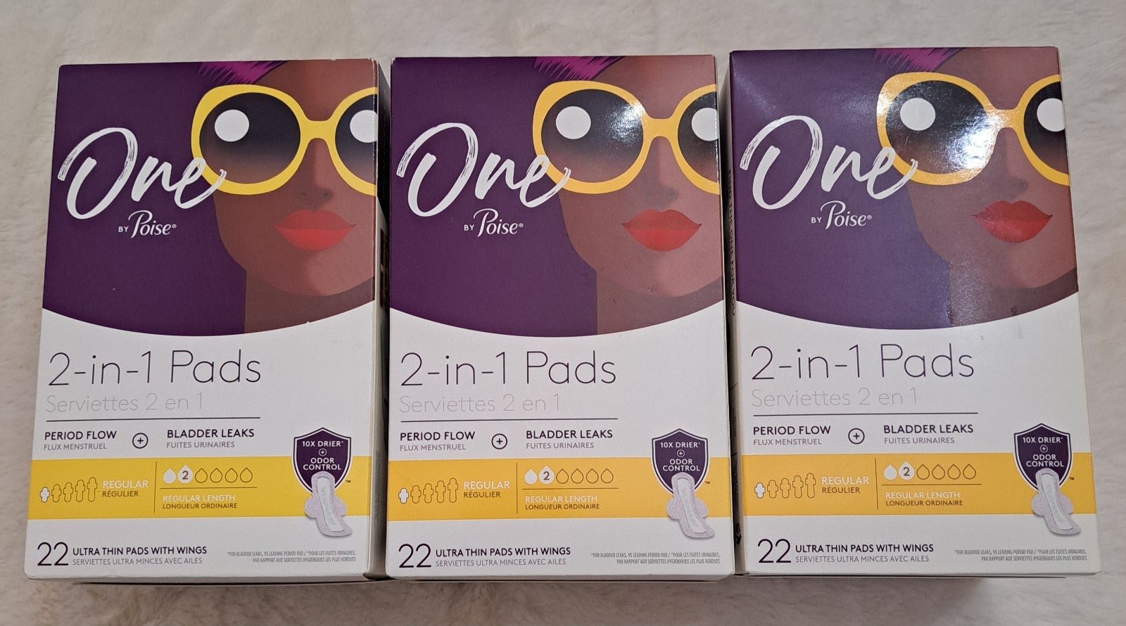 One by Poise 2-in-1 Pads Bundle (Regular) eXTiI0Xd9
