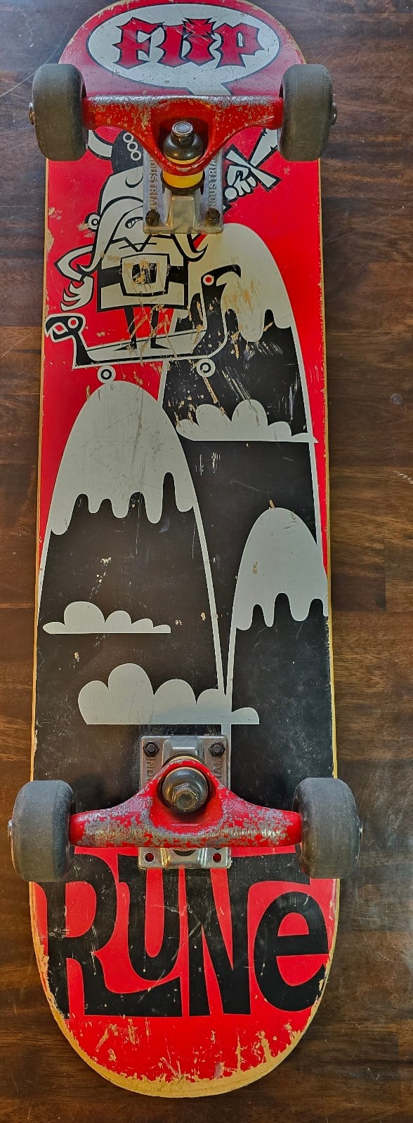 Old School Rune Glifberg Flip Skateboard Complete gEgKU