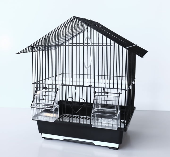 Cage House Style Black Bird Cage-ADAWA7 4ZE9c0AYO