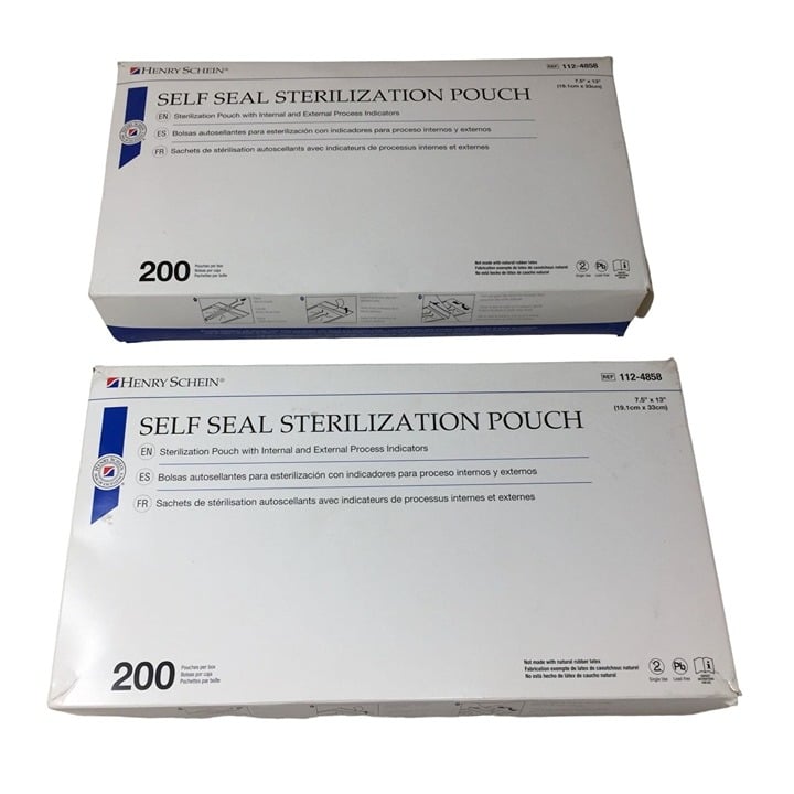 Henry Schein Self Seal Sterilization Pouches (400 Total