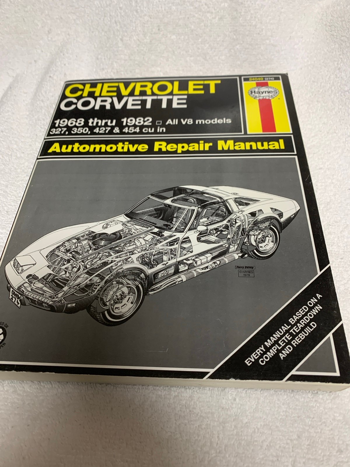 Chevrolet Corvette Repair Manual Haynes 24040(274) 68-82 327 350 427 454 2Pq31MJ8Y