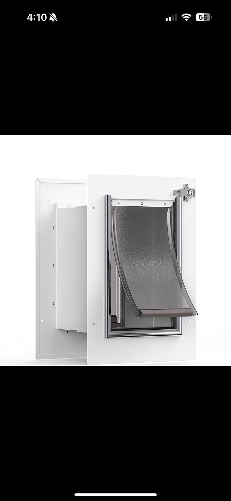 Baboni Small Steel Frame Durable Double Flap Pet Door for Wall 2vu4VfVIU