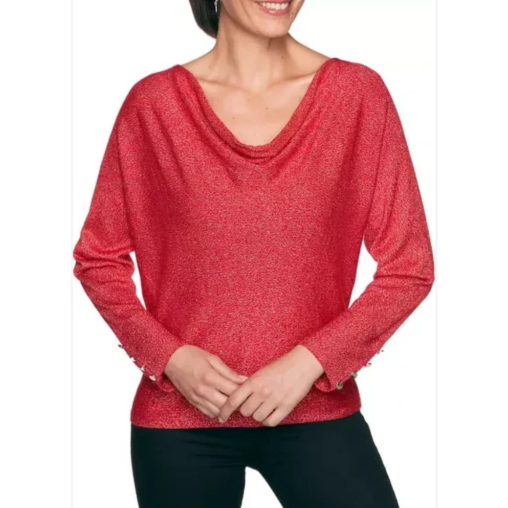 Ruby Rd. Women´s Paint the Town Red Long Sleeve Dr