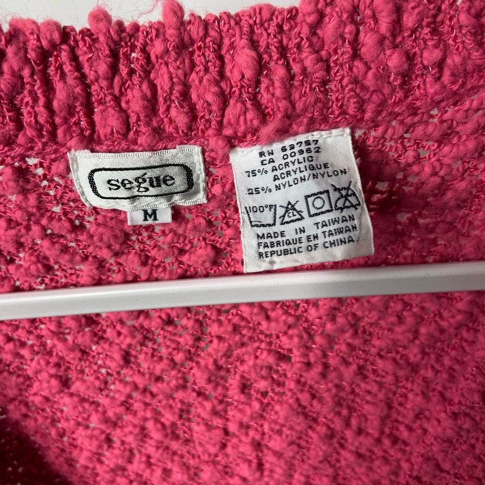 Vintage Segue Pink Knit Sleeveless Top AAhMXJfTy